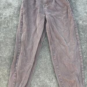 Brown size large high waisted straight leg